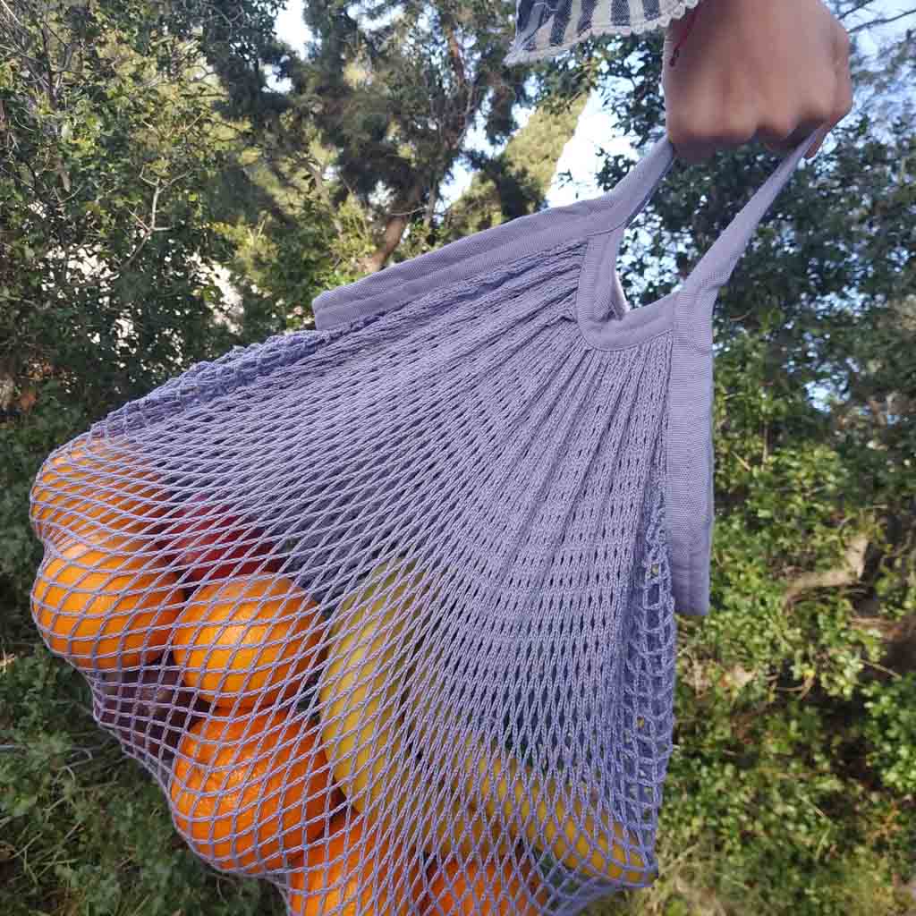 βαμβακερή τσάντα δίχτυ αstring bag