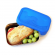 Ανοξείδωτο δοχείο φαγητού ECOlunchbox 710ml Splash Box με αεροστεγές ορθογώνιο μπλε  καπάκι από σιλικόνη